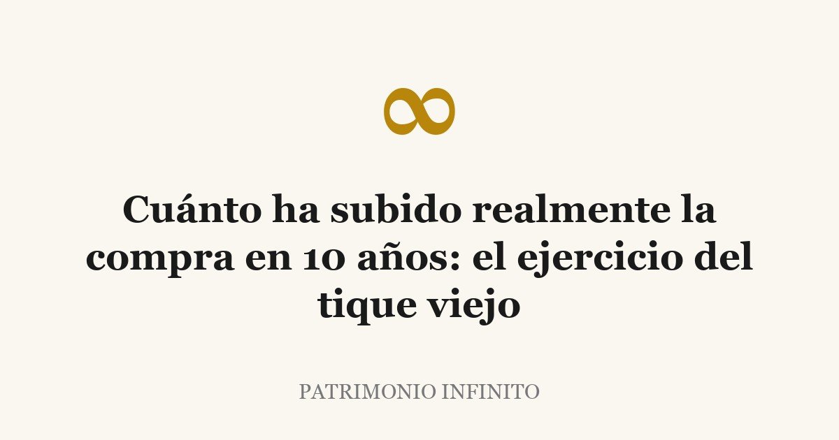 Cuánto ha subido realmente la compra en 10 años: el ejercicio del tique viejo