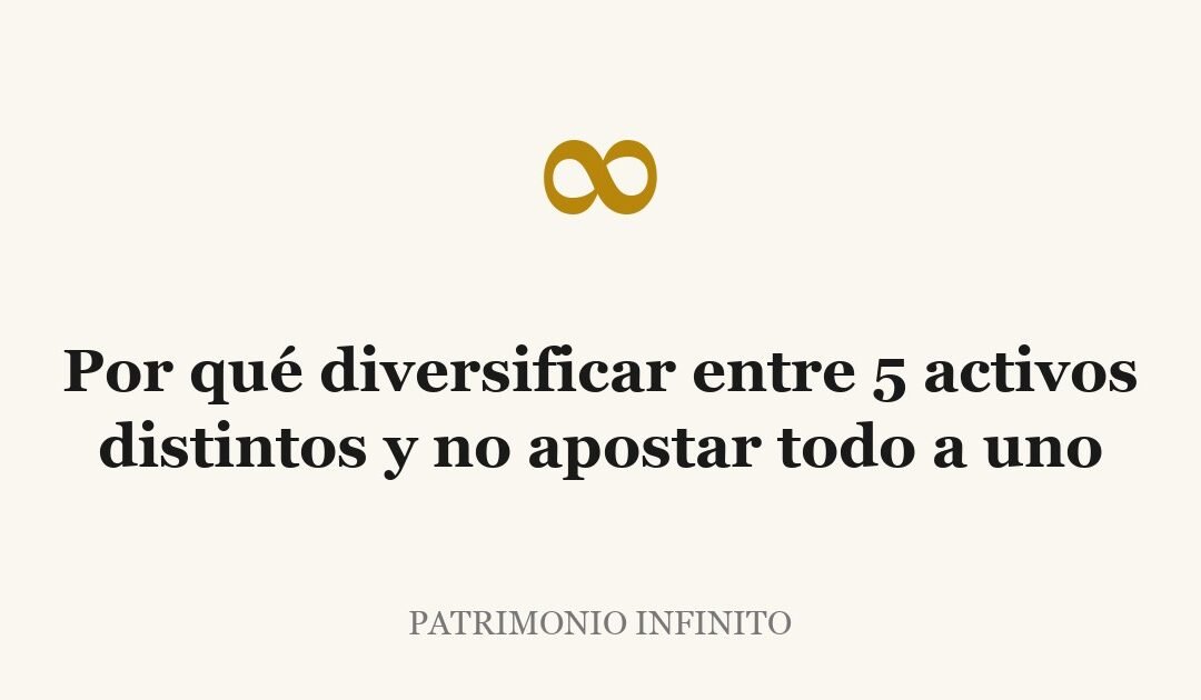 Por qué diversificar entre 5 activos distintos y no apostar todo a uno